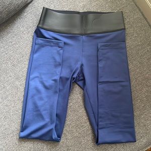 Olympia blue leggings with neoprene waist
